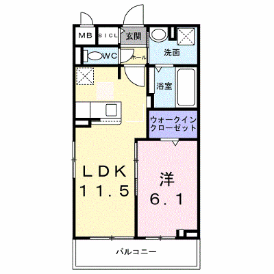 クラリエートⅡ 204【管理NO：1-027869901-02040】 ★家具家電は申し込み後に搬入します★ ★2026年10月下旬入居可能★の物件画像