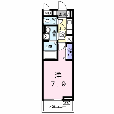 ジュネス　Ｋ 102【管理NO：1-022405901-01020】 ★家具家電は申し込み後に搬入します★ ★2026年11月中旬入居可能★の物件画像
