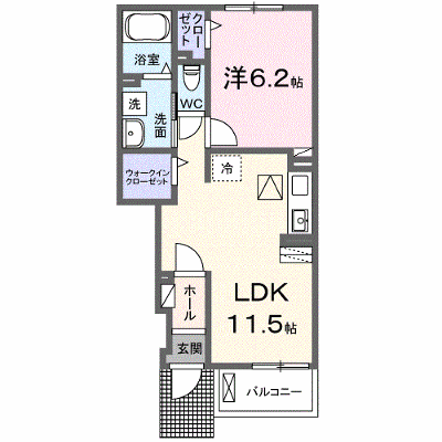 リヴェール　カナデ　Ａ 103【管理NO：1-027548101-01030】 ★家具家電は申し込み後に搬入します★ ★2026年11月上旬入居可能★の物件画像