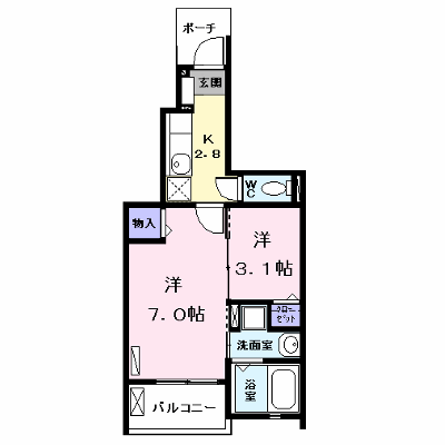 花音名西 103【管理NO：1-022277301-01030】 ★家具家電は申し込み後に搬入します★ ★2026年10月中旬入居可能★の物件画像