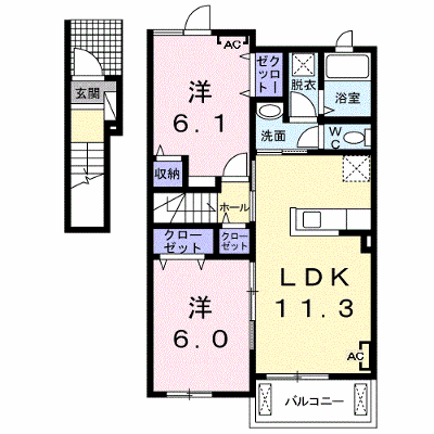 フロンテーラ 202【管理NO：1-020304301-02020】 ★家具家電は申し込み後に搬入します★ ★2026年11月上旬入居可能★の物件画像
