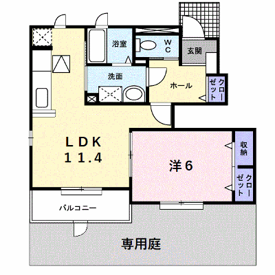 メゾン伏見 105【管理NO：1-017798801-01040】 ★家具家電は申し込み後に搬入します★の物件画像