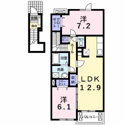 ジャポーネ・フジ 205【管理NO：1-015955001-02040】 ★家具家電は申し込み後に搬入します★の物件画像