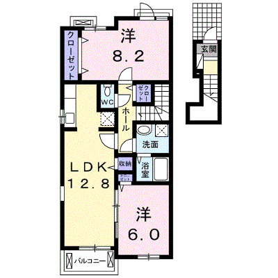 コローネ　Ⅱ 203【管理NO：1-020198201-02030】 ★家具家電は申し込み後に搬入します★ ★2026年10月中旬入居可能★の物件画像