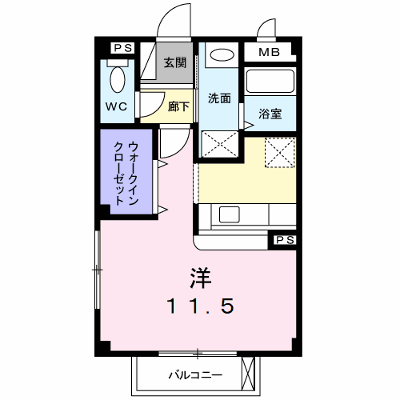 グリーンヒルズＢ棟 102【管理NO：1-012671302-01020】 ★家具家電は申し込み後に搬入します★ ★2026年11月上旬入居可能★の物件画像
