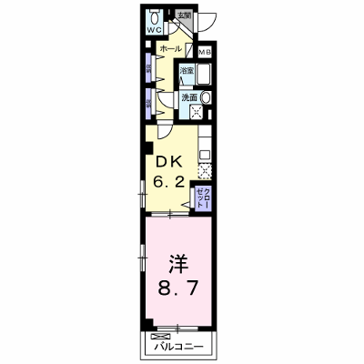 カランサ 207【管理NO：1-016018801-02060】 ★家具家電は申し込み後に搬入します★ ★2026年11月中旬入居可能★の物件画像