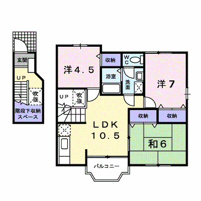 ディアコート１番館 201【管理NO：1-010185201-02010】 ★家具家電は申し込み後に搬入します★ ★2026年11月中旬入居可能★の物件画像