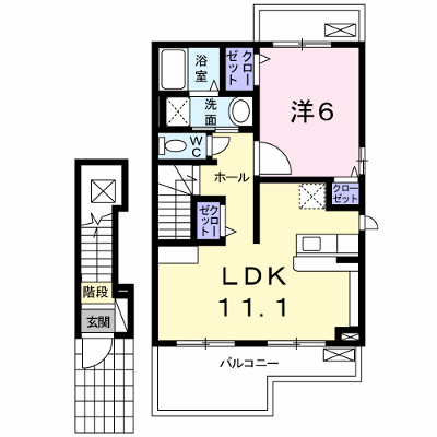 クレセント茨木Ⅱ 202【管理NO：1-014628501-02020】 ★家具家電は申し込み後に搬入します★ ★2026年11月中旬入居可能★の物件画像