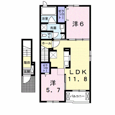 サンライズⅢ 203【管理NO：1-024227701-02030】 ★家具家電は申し込み後に搬入します★ ★2026年11月上旬入居可能★の物件画像