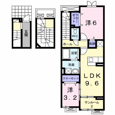 グランデージ 306【管理NO：1-018453801-03050】 ★家具家電は申し込み後に搬入します★ ★2026年11月中旬入居可能★の物件画像