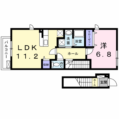 カルム 202【管理NO：1-018077801-02020】 ★家具家電は申し込み後に搬入します★ ★2026年11月中旬入居可能★の物件画像