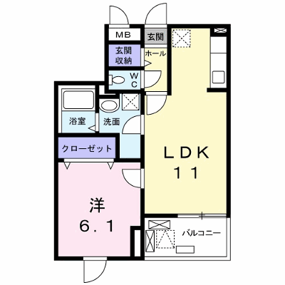 ベリーブロッサム 202【管理NO：1-023779201-02020】 ★家具家電は申し込み後に搬入します★の物件画像