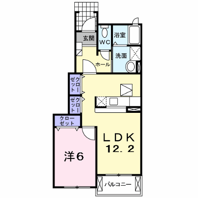 アンジュ・デ・ラヴィ 102【管理NO：1-014400801-01020】 ★家具家電は申し込み後に搬入します★ ★2026年11月上旬入居可能★の物件画像
