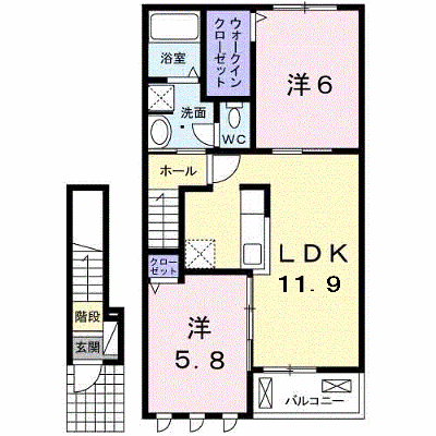 フォルトゥーナⅤ 203【管理NO：1-022367001-02030】 ★家具家電は申し込み後に搬入します★ ★2026年10月下旬入居可能★の物件画像
