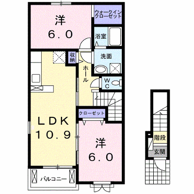アルコバレーノ　Ⅰ 201【管理NO：1-021096901-02010】 ★家具家電は申し込み後に搬入します★ ★2026年12月中旬入居可能★の物件画像