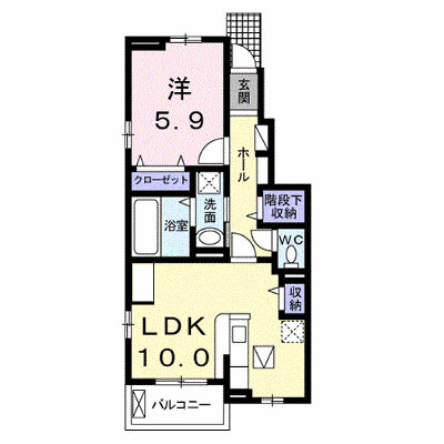 ウエスト　Ｎｏ．１ 104【管理NO：1-024415801-01040】 ★家具家電は申し込み後に搬入します★ ★2026年10月中旬入居可能★の物件画像