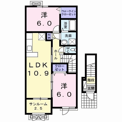 アミマールⅠ 202【管理NO：1-020538801-02020】 ★家具家電は申し込み後に搬入します★ ★2026年10月中旬入居可能★の物件画像