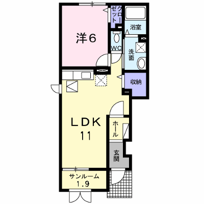 Ｌｅ・Ｓｅｎａｔ（ル・セナ）Ｂ 101【管理NO：1-015986802-01010】 ★家具家電は申し込み後に搬入します★の物件画像