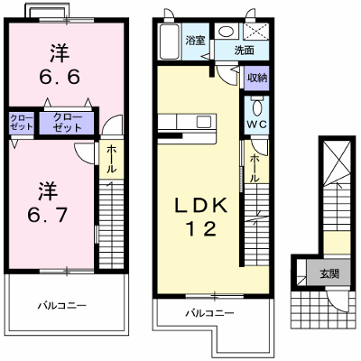 アビタシオン　ドゥ　Ａ 202【管理NO：1-012175901-02020】 ★家具家電は申し込み後に搬入します★ ★2026年10月下旬入居可能★の物件画像
