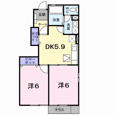ベルメゾン 101【管理NO：1-012394301-01010】 ★家具家電は申し込み後に搬入します★ ★2026年11月中旬入居可能★の物件画像