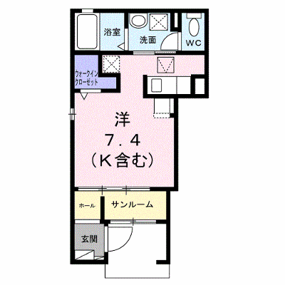 クレアⅡ 101【管理NO：1-028527101-01010】 ★家具家電は申し込み後に搬入します★ ★2026年11月下旬入居可能★の物件画像