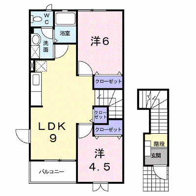 シャレットⅠ 201【管理NO：1-011556901-02010】 ★家具家電は申し込み後に搬入します★ ★2026年11月中旬入居可能★の物件画像