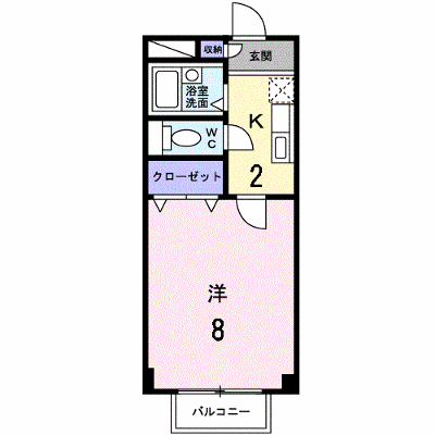 メゾンフルールＢ 201【管理NO：1-007410402-02010】 ★家具家電は申し込み後に搬入します★ ★2026年10月中旬入居可能★の物件画像