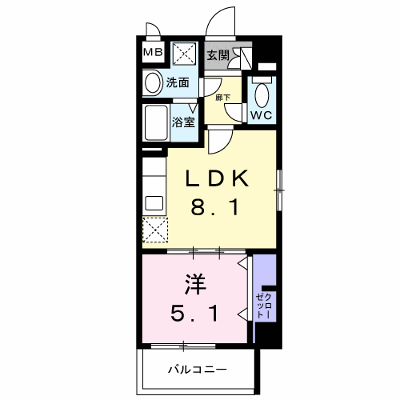 ファミール開南Ⅱ 401【管理NO：1-028309301-04010】 ★家具家電は申し込み後に搬入します★ ★2026年11月下旬入居可能★の物件画像