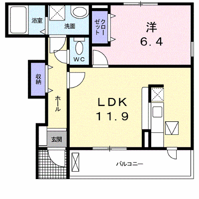 リーベンス・グランデⅡ 102【管理NO：1-019570801-01020】 ★家具家電は申し込み後に搬入します★ ★2026年11月中旬入居可能★の物件画像