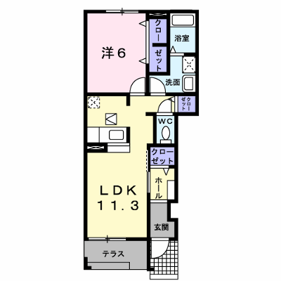 プランドール 103【管理NO：1-018056801-01030】 ★家具家電は申し込み後に搬入します★ ★2026年11月中旬入居可能★の物件画像