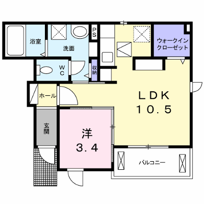 プリムローズⅣ 104【管理NO：1-022090401-01040】 ★家具家電は申し込み後に搬入します★ ★2026年11月上旬入居可能★の物件画像