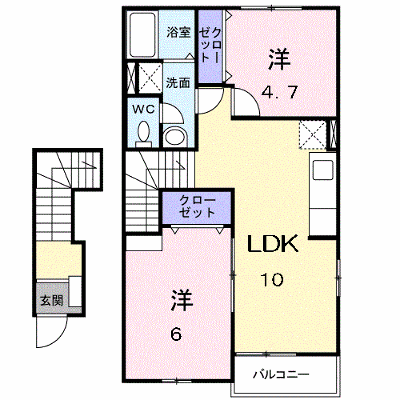 アンソレイエⅡ 202【管理NO：1-012781102-02020】 ★家具家電は申し込み後に搬入します★ ★2026年10月下旬入居可能★の物件画像