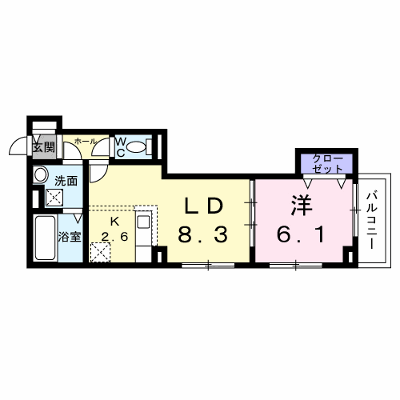 エスポワール立葉 205【管理NO：1-027401801-02040】 ★家具家電は申し込み後に搬入します★ ★2026年10月中旬入居可能★の物件画像