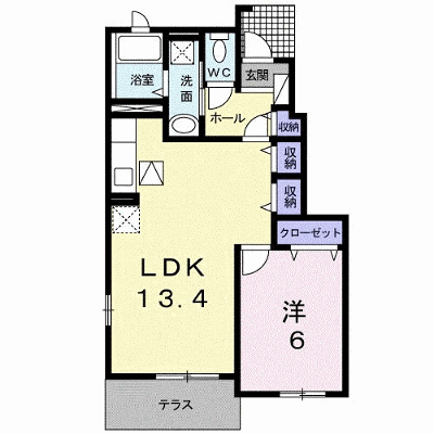 グリーンパークＫＥＩＴＥＩ 106【管理NO：1-017175501-01060】 ★家具家電は申し込み後に搬入します★ ★2026年10月下旬入居可能★の物件画像