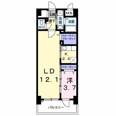 グリンデルヴァルト 309【管理NO：1-021288101-03090】 ★家具家電は申し込み後に搬入します★ ★2026年10月中旬入居可能★の物件画像