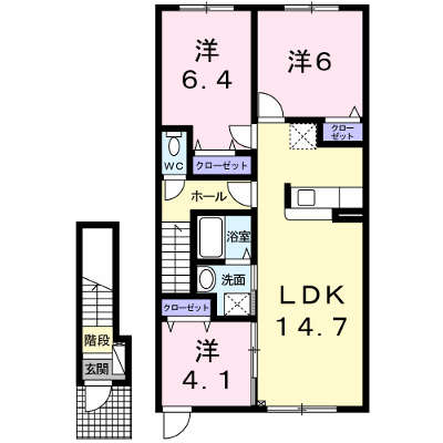 レジデンスＡＪ 202【管理NO：1-020076501-02020】 ★家具家電は申し込み後に搬入します★ ★2026年11月中旬入居可能★の物件画像