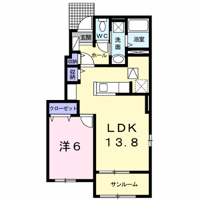 エアリーヒルⅣ 101【管理NO：1-017636402-01010】 ★家具家電は申し込み後に搬入します★ ★2026年11月中旬入居可能★の物件画像