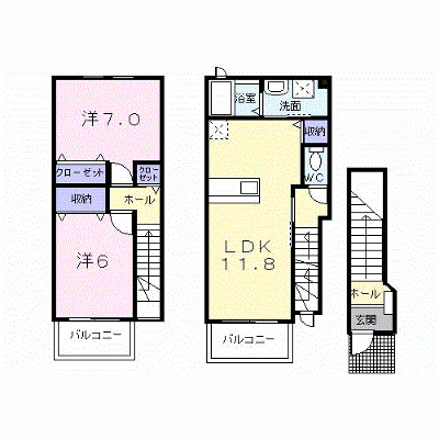 ソレアードⅡ 204【管理NO：1-010156501-02040】 ★家具家電は申し込み後に搬入します★ ★2026年11月下旬入居可能★の物件画像