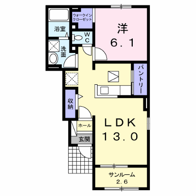 グランディア　トロワ 106【管理NO：1-019448503-01050】 ★家具家電は申し込み後に搬入します★ ★2026年11月中旬入居可能★の物件画像