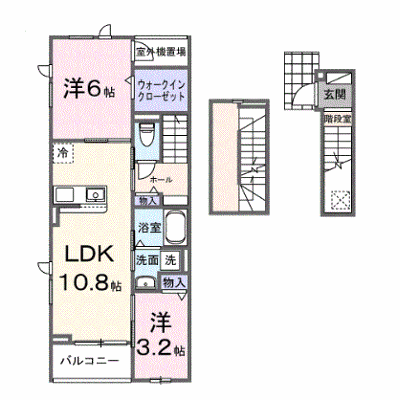ヒカルサ川越南古谷ウェスト 304【管理NO：1-028647001-03040】 ★家具家電は申し込み後に搬入します★ ★2027年01月下旬入居可能★の物件画像