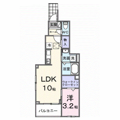 ヒカルサ川越南古谷ウェスト 104【管理NO：1-028647001-01040】 ★家具家電は申し込み後に搬入します★ ★2027年01月下旬入居可能★の物件画像