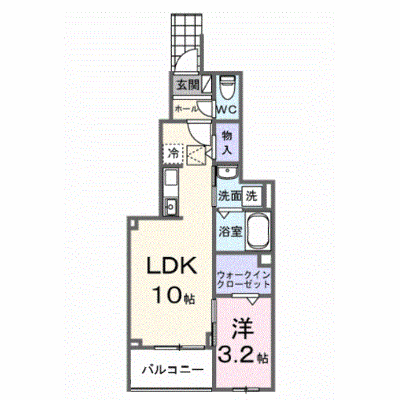 ヒカルサ川越南古谷ウェスト 103【管理NO：1-028647001-01030】 ★家具家電は申し込み後に搬入します★ ★2027年01月下旬入居可能★の物件画像