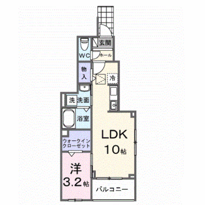 ヒカルサ川越南古谷ウェスト 101【管理NO：1-028647001-01010】 ★家具家電は申し込み後に搬入します★ ★2027年01月下旬入居可能★の物件画像