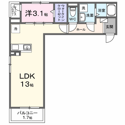 メゾン　ド　オラクル 302【管理NO：1-028788601-03020】 ★家具家電は申し込み後に搬入します★ ★2027年02月上旬入居可能★の物件画像