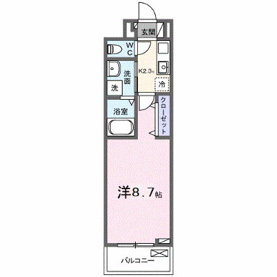 メルヴェーユ七里 305【管理NO：1-027997301-03050】 ★家具家電は申し込み後に搬入します★ ★2026年11月中旬入居可能★の物件画像