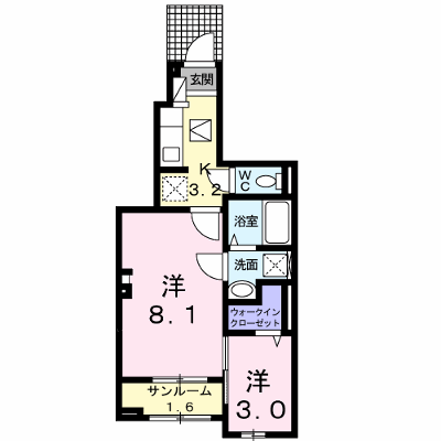 ミルト　フリーデ 102【管理NO：1-024893802-01020】 ★家具家電は申し込み後に搬入します★ ★2026年11月中旬入居可能★の物件画像