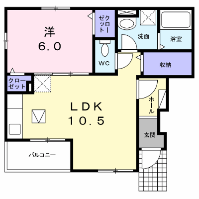 サンローズ 101【管理NO：1-019571601-01010】 ★家具家電は申し込み後に搬入します★ ★2026年11月中旬入居可能★の物件画像