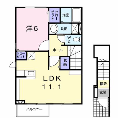 オーブ・プロムナード　Ⅲ 201【管理NO：1-015537801-02010】 ★家具家電は申し込み後に搬入します★の物件画像