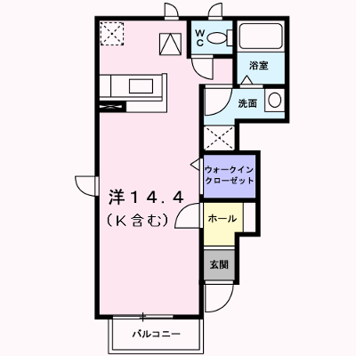 ラポールＡ 101【管理NO：1-011589201-01010】 ★家具家電は申し込み後に搬入します★ ★2026年11月中旬入居可能★の物件画像