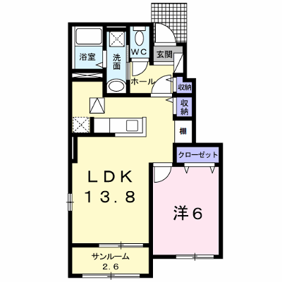 プラシード・ＮⅣ 103【管理NO：1-023845802-01030】 ★家具家電は申し込み後に搬入します★ ★2026年11月中旬入居可能★の物件画像